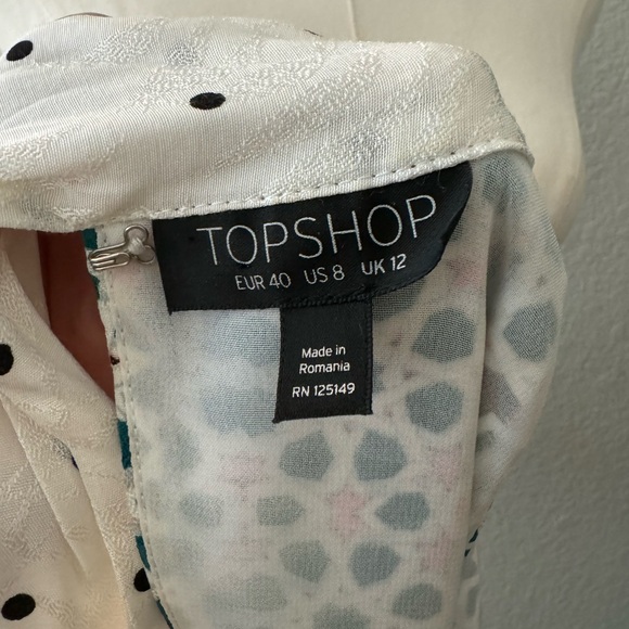 Topshop Geo Tie Neck Halter - Picture 2 of 7